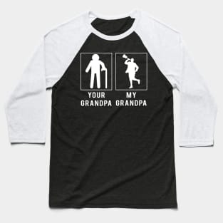 Strum and Smile: 'Ukulele Your Grandpa, My Grandpa' Tee - Perfect for Grandsons & Granddaughters! Baseball T-Shirt